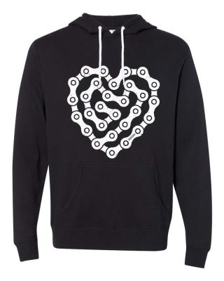 Sweater Props Heart Chain Hooded