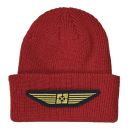 Beanie Fit Cuffed Gold Wing